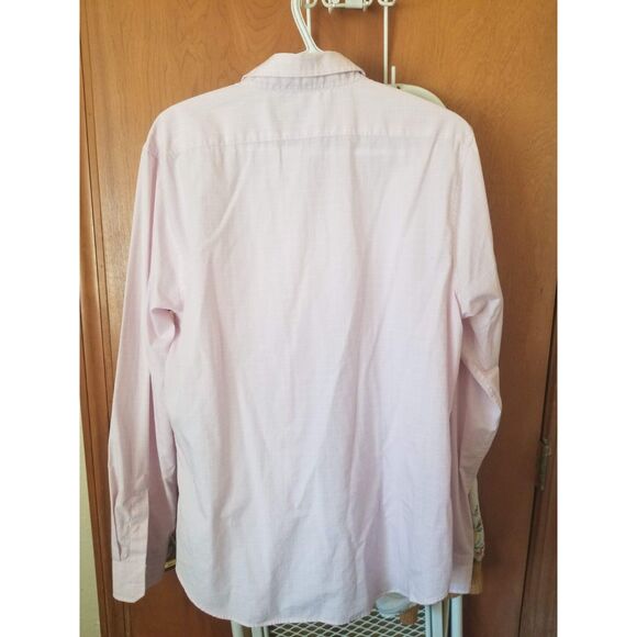 Nautica Men's Slim Fit Pink Dress Shirt - Picture 2 of 5